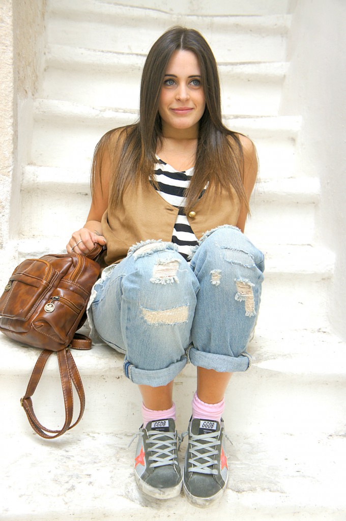 Look on boyfriend jeans Zara