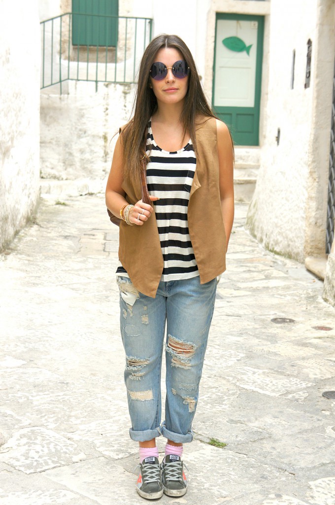 Look on boyfriend jeans Zara