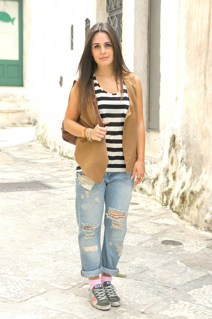 Look on boyfriend jeans Zara