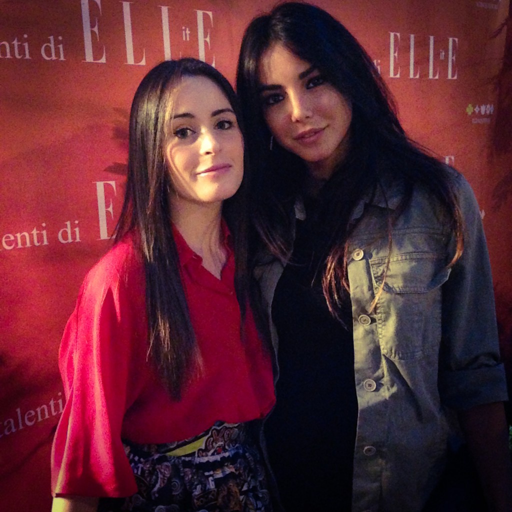 Con Chiara Biasi al Glossy district party