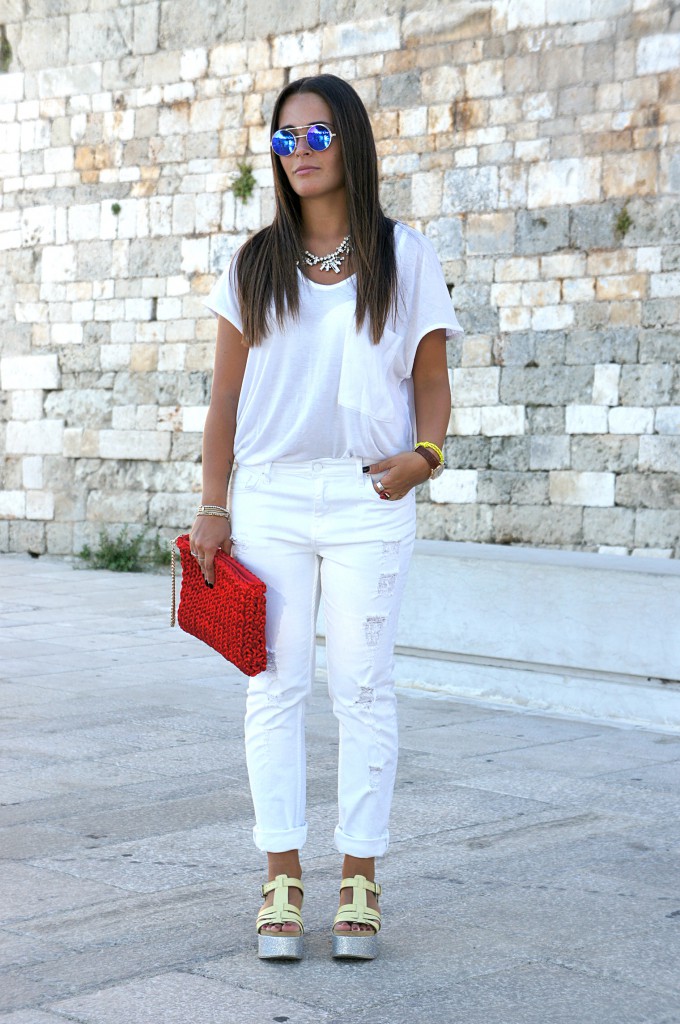 look total white
