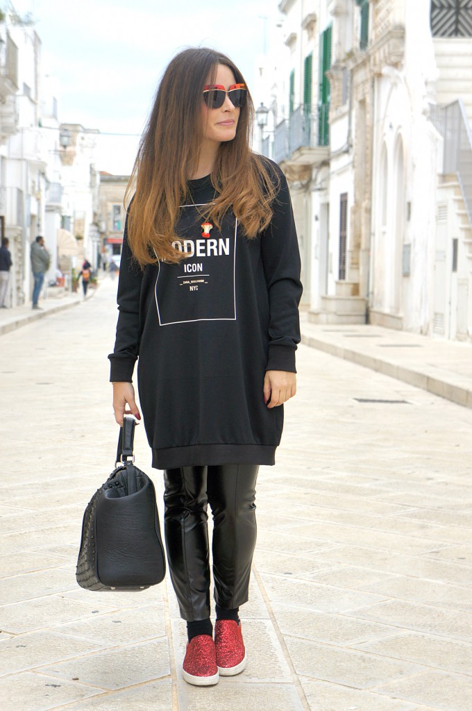 look total black