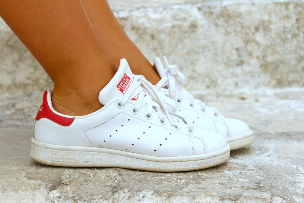 adidas stan smith bianche e argento