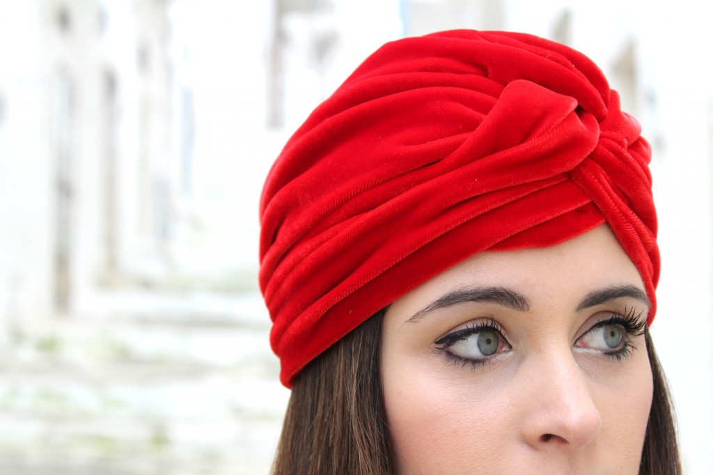 turbante rosso