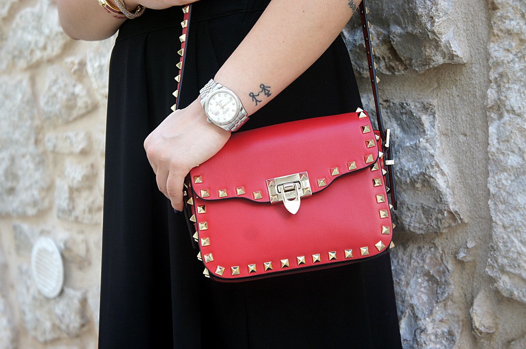 valentino rockstud rossa