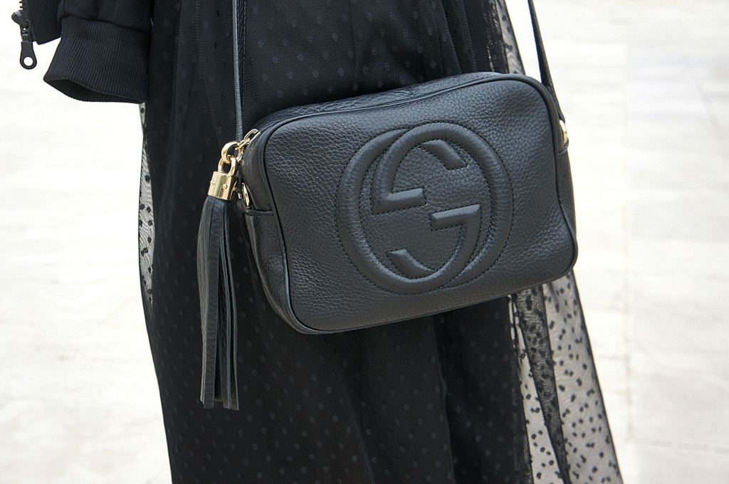 disco bag gucci nera