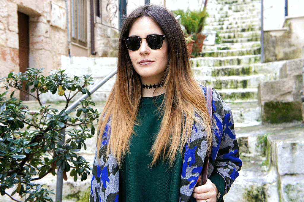 cappotto camouflage street style