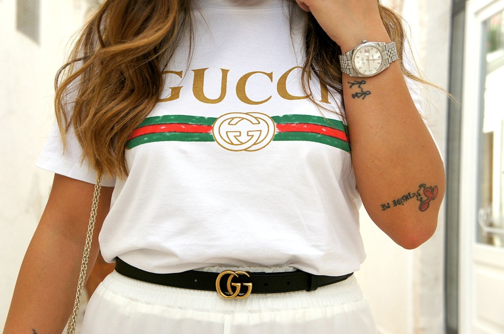 t-shirt gucci street style